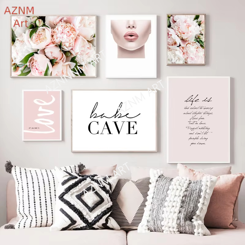 Photography Trend - Quadri da Parete con Peonie Rosa,