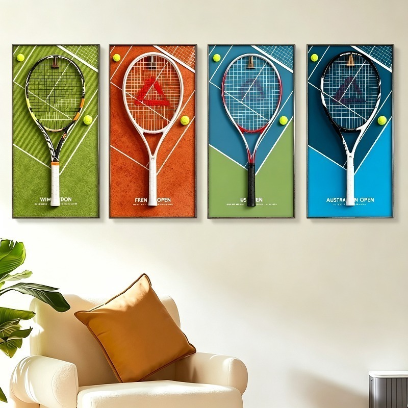 Photography Definition - Cornice Espositiva per Racchette da Tennis,