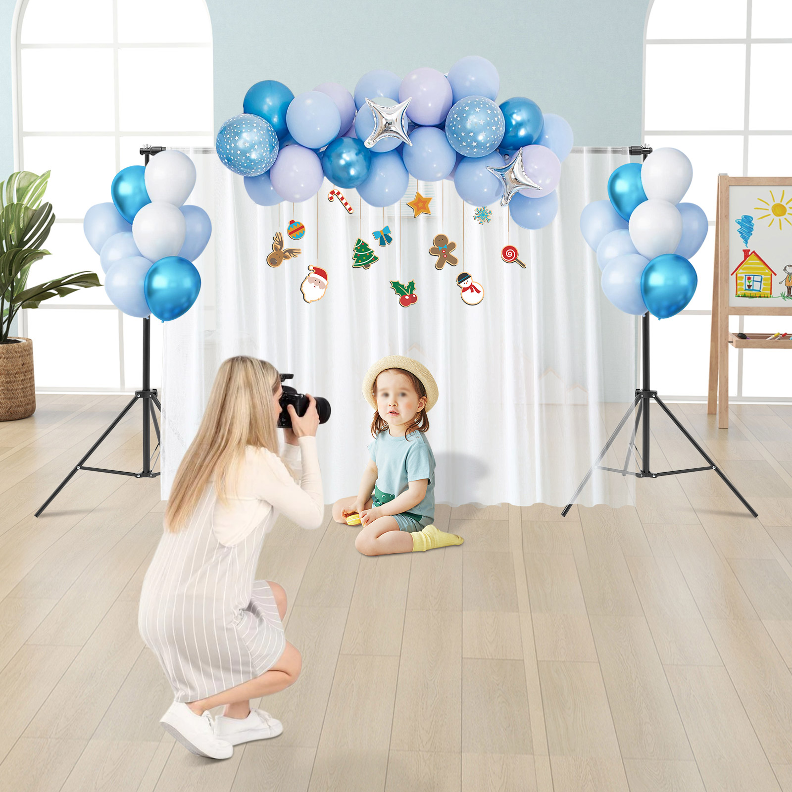 Backdrop Stand Kit - Kit Supporto per Sfondo Fotografico, Sistema