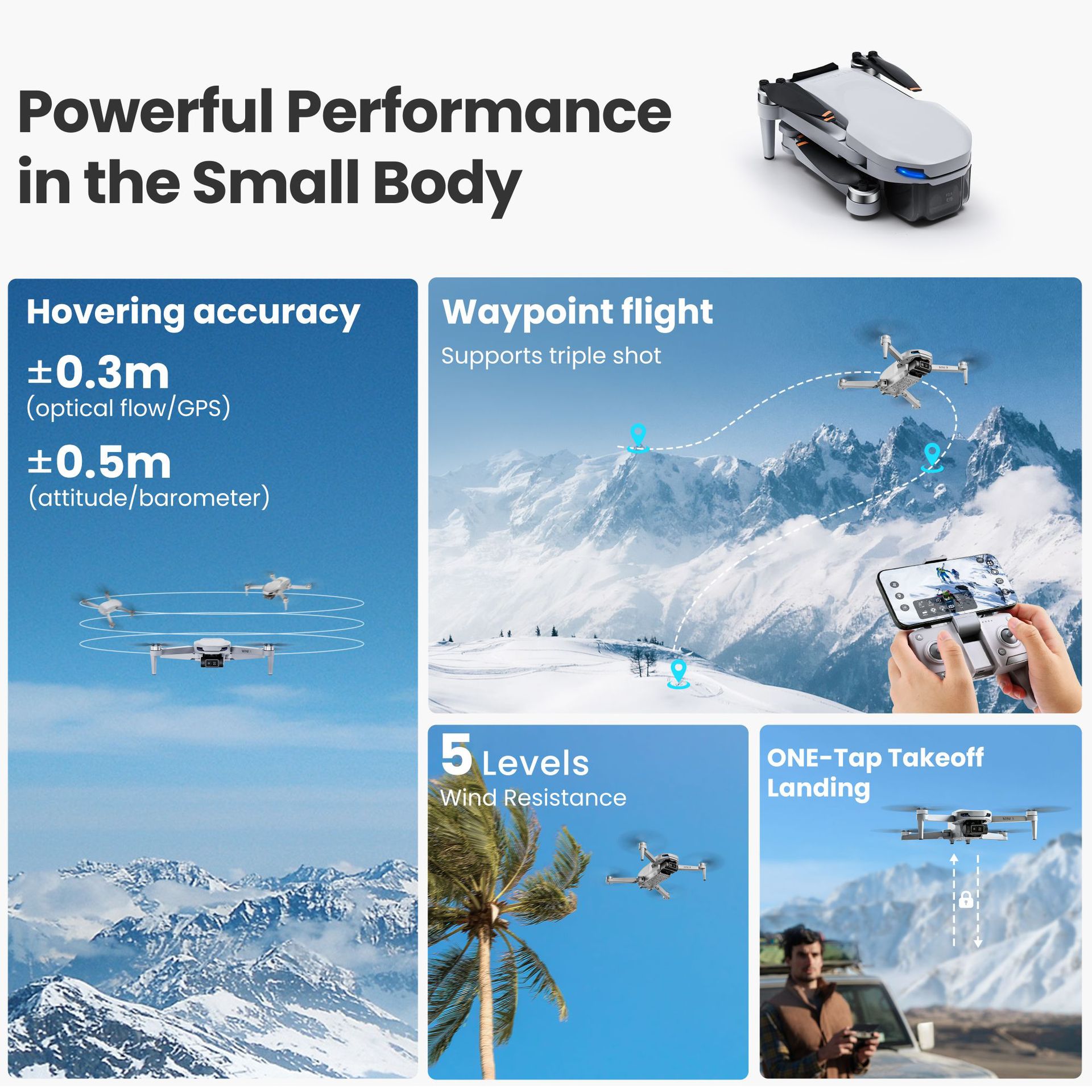 Drone Aereo 4K HD, Quadricotte - Photography High Key recensione e prezzo