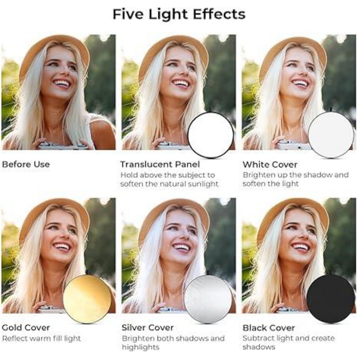 HUANYINGBJB Riflettore fotogra - Reflector 5 In 1 recensione e prezzo