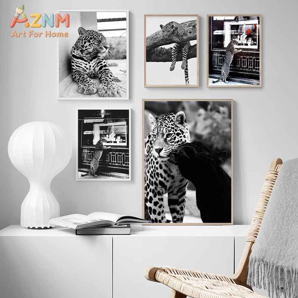 AZNM Gioielleria Poster Leopar - Photography Black And White recensione e prezzo