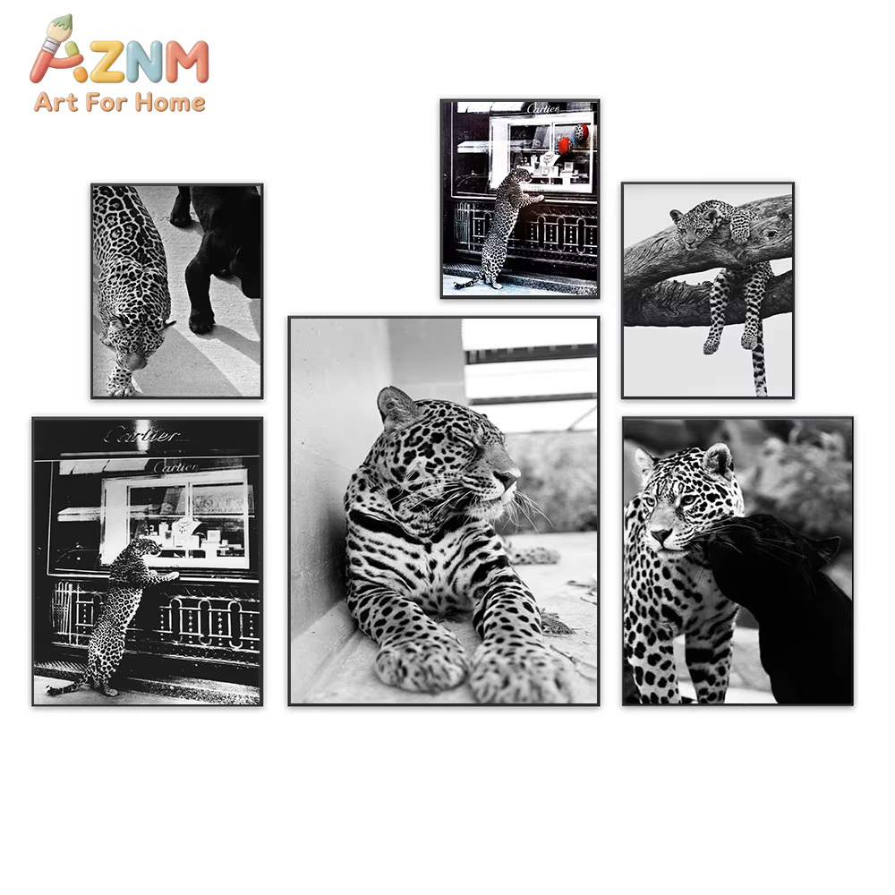 AZNM Gioielleria Poster Leopar - Photography Black And White recensione e prezzo
