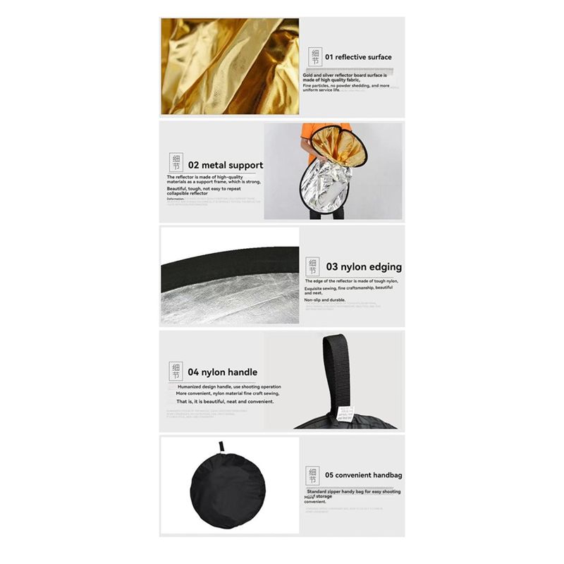 M01K Riflettore fotografico 5  - Reflector 5 In 1 recensione e prezzo