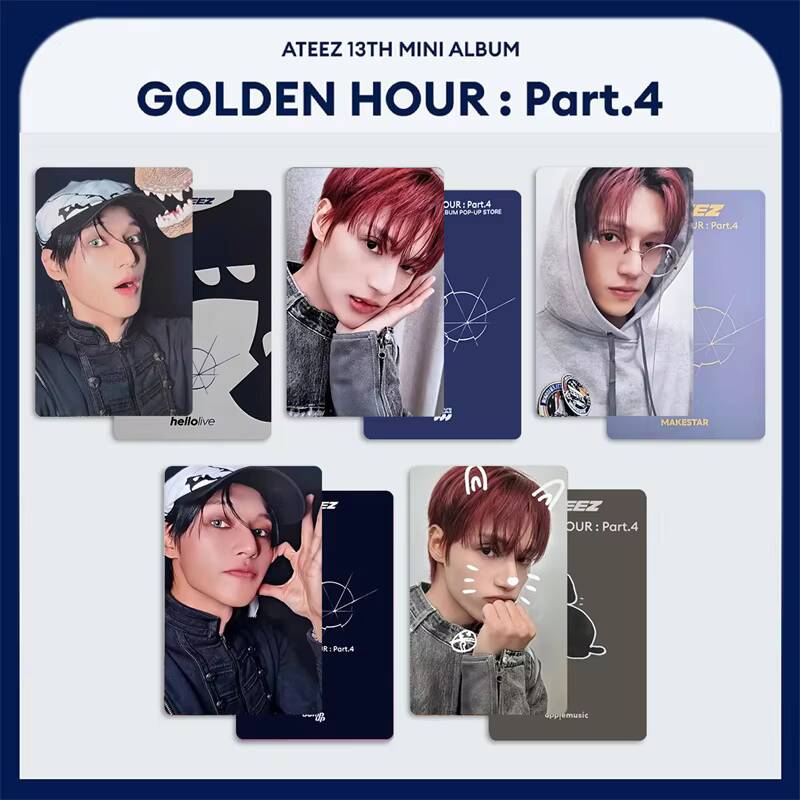Kpop ATEEZ 5 pz/set GOLDEN HOU - Photography News recensione e prezzo